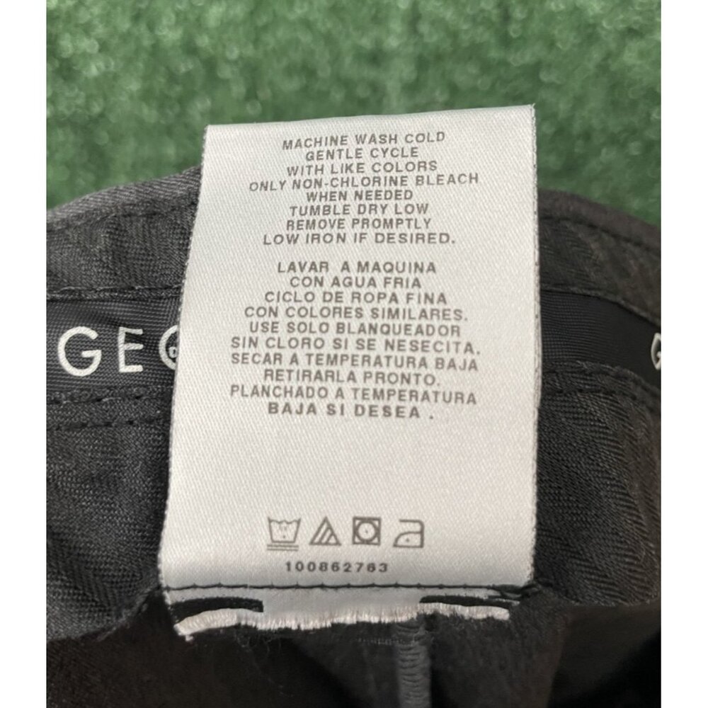 George Dress Pants 38W x 32L Dark Gray Pleated Cuffed Formal Men's - Picture 13 of 13